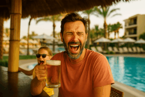beer helps when traveling with children