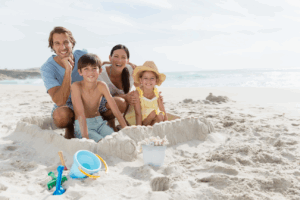 travel to the beach with children
