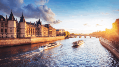 river cruising in paris